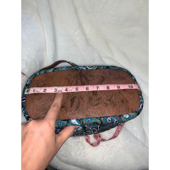 Women's Turquoise Paisley Rhinestone‎ Shoulder Bag - Picture 5 of 7